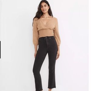 NWT Madewell Cali Demi-Boot Jeans in Bayland Wash: Raw-Hem Edition